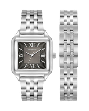 Titan Watch & Bracelet Set | 34mm, Silver