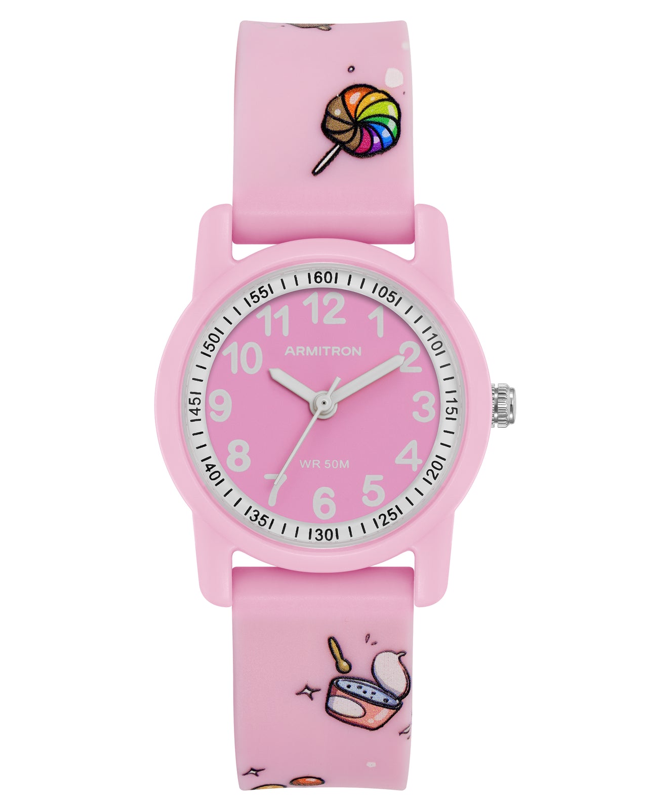 Playtime 30mm Pink Ice Cream Kids Round Watch