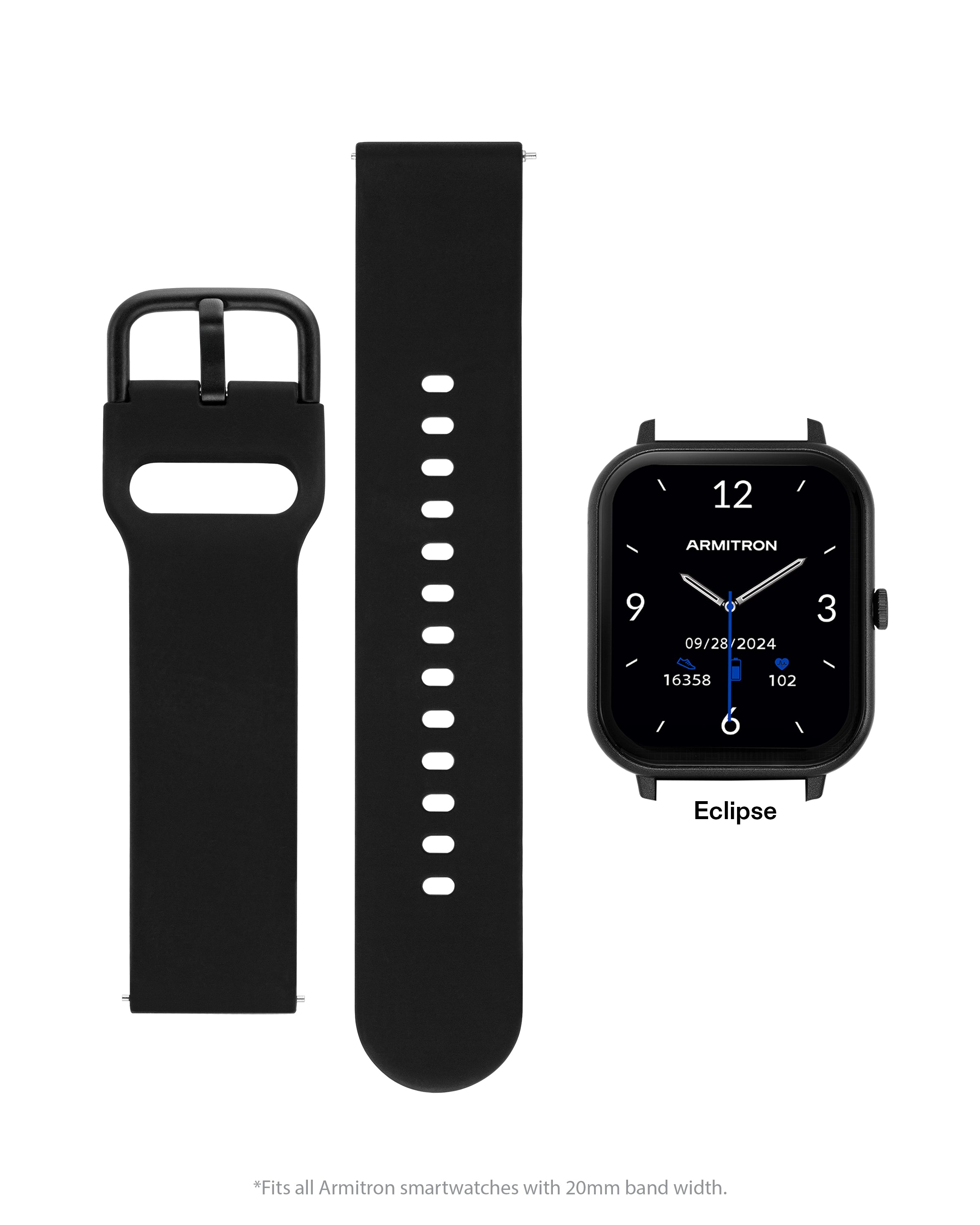 Keeperless Armitron Connect Band™ | 20mm-Smart-Armitron