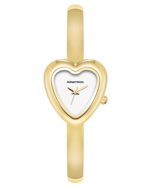 Heart Bangle™ | 24.9mm, Gold/White