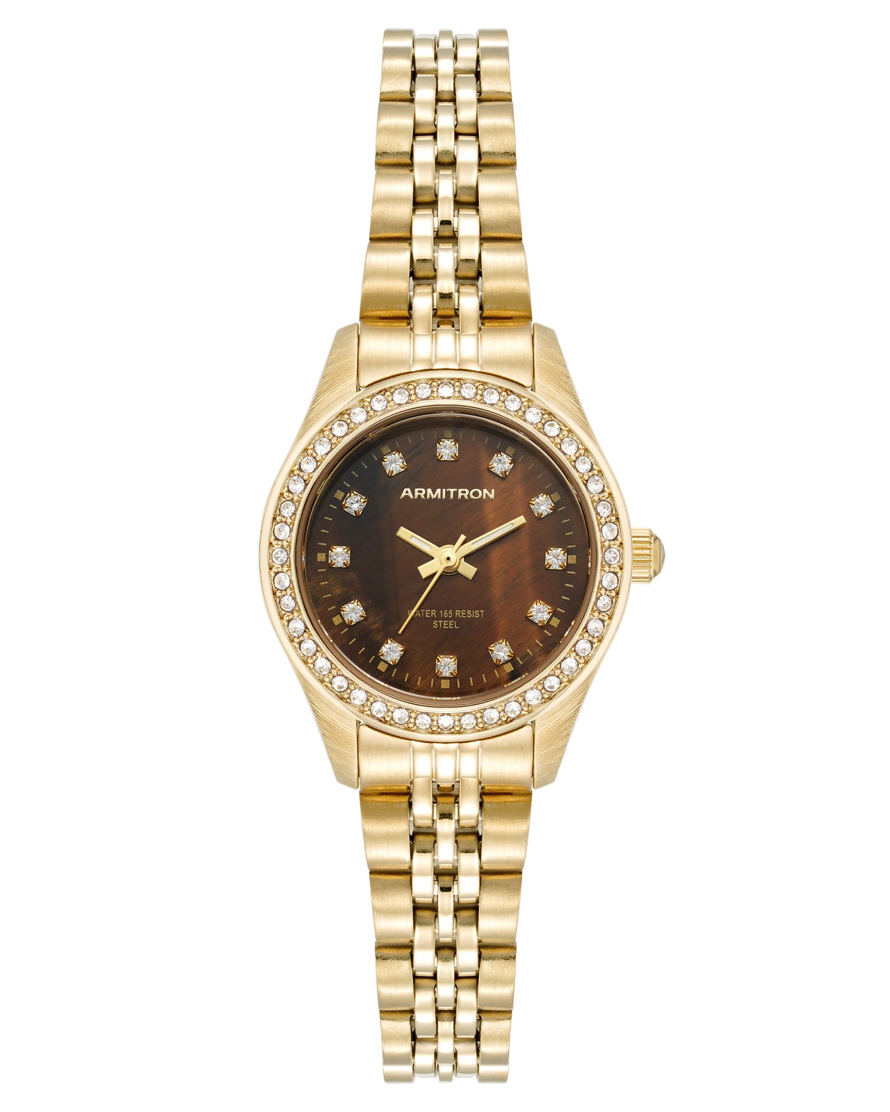 Miles & Minnie Stone Dial | Tan & Gold