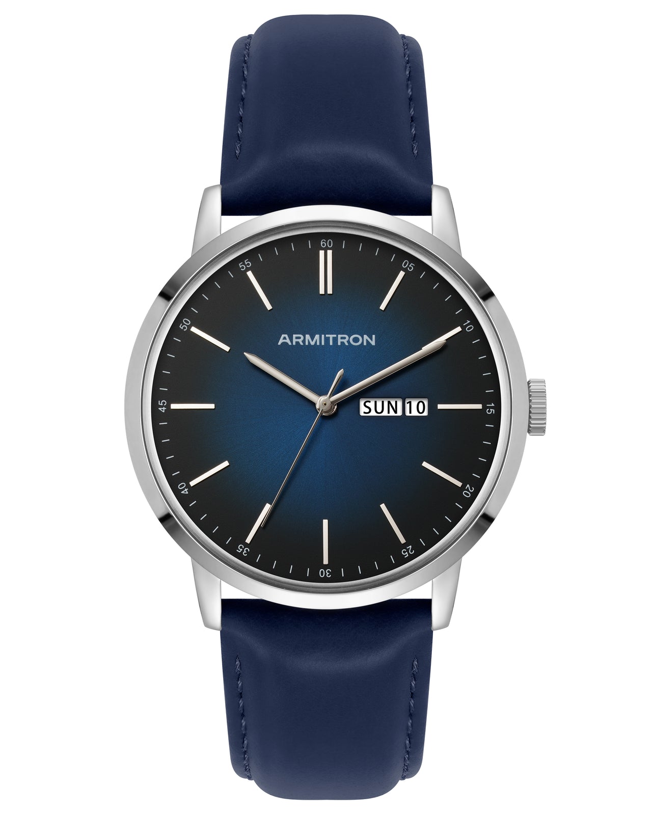 Miles™ | 42mm, Navy/Leather