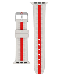 Thumbnail for Racer Silicone Band for Apple Watch™ | Cream/Red