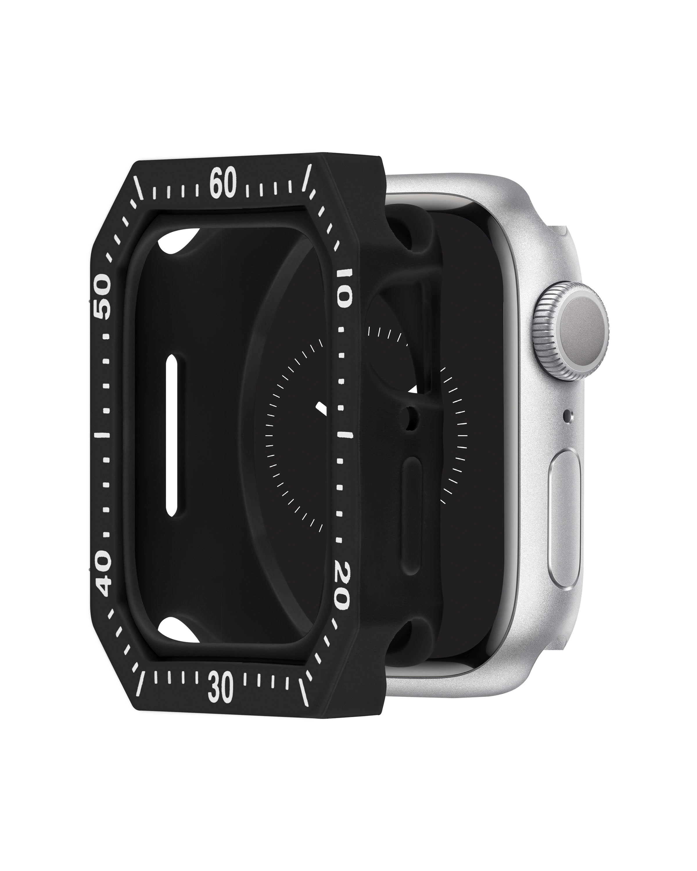 Racer Silicone Case for Apple Watch™ | Black/White