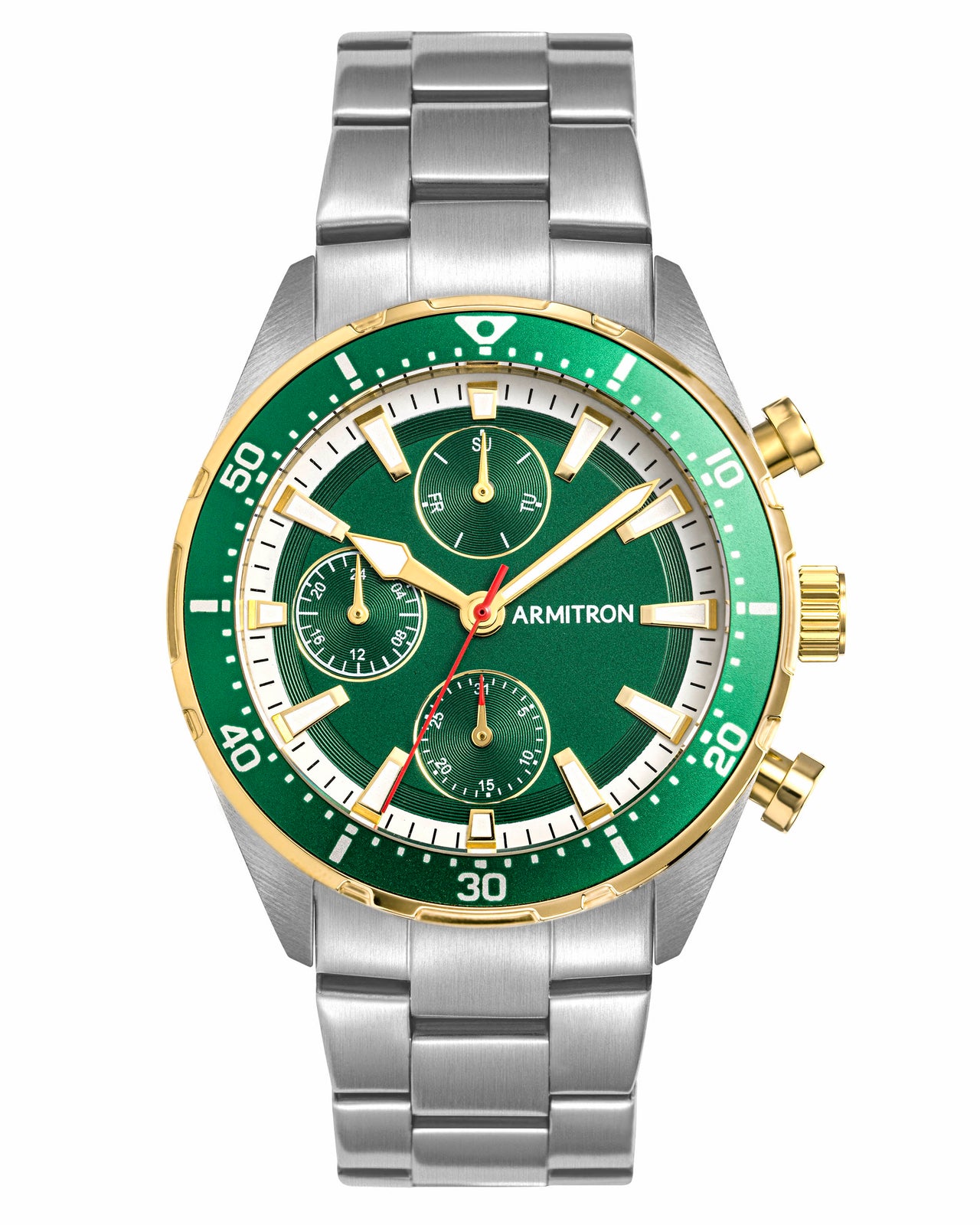 Green metal watch sale