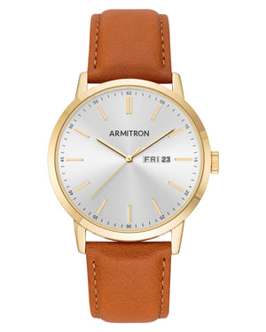 Miles & Minnie Stone Dial | Tan & Gold