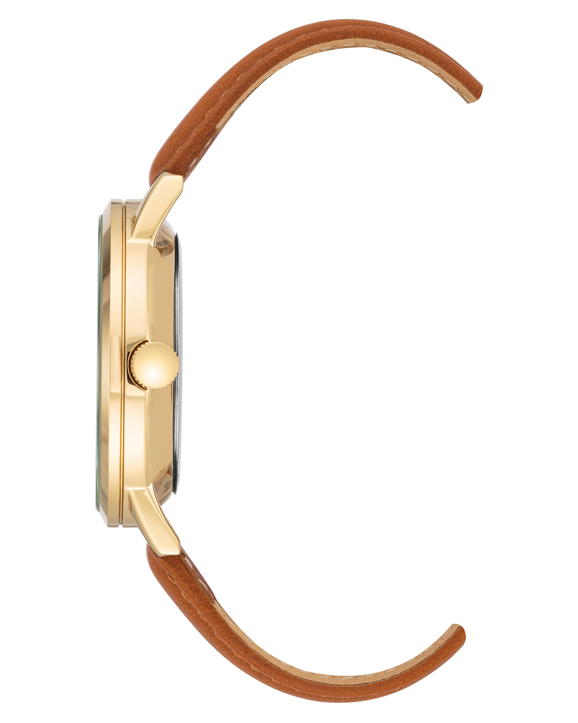 Miles & Minnie Stone Dial | Tan & Gold