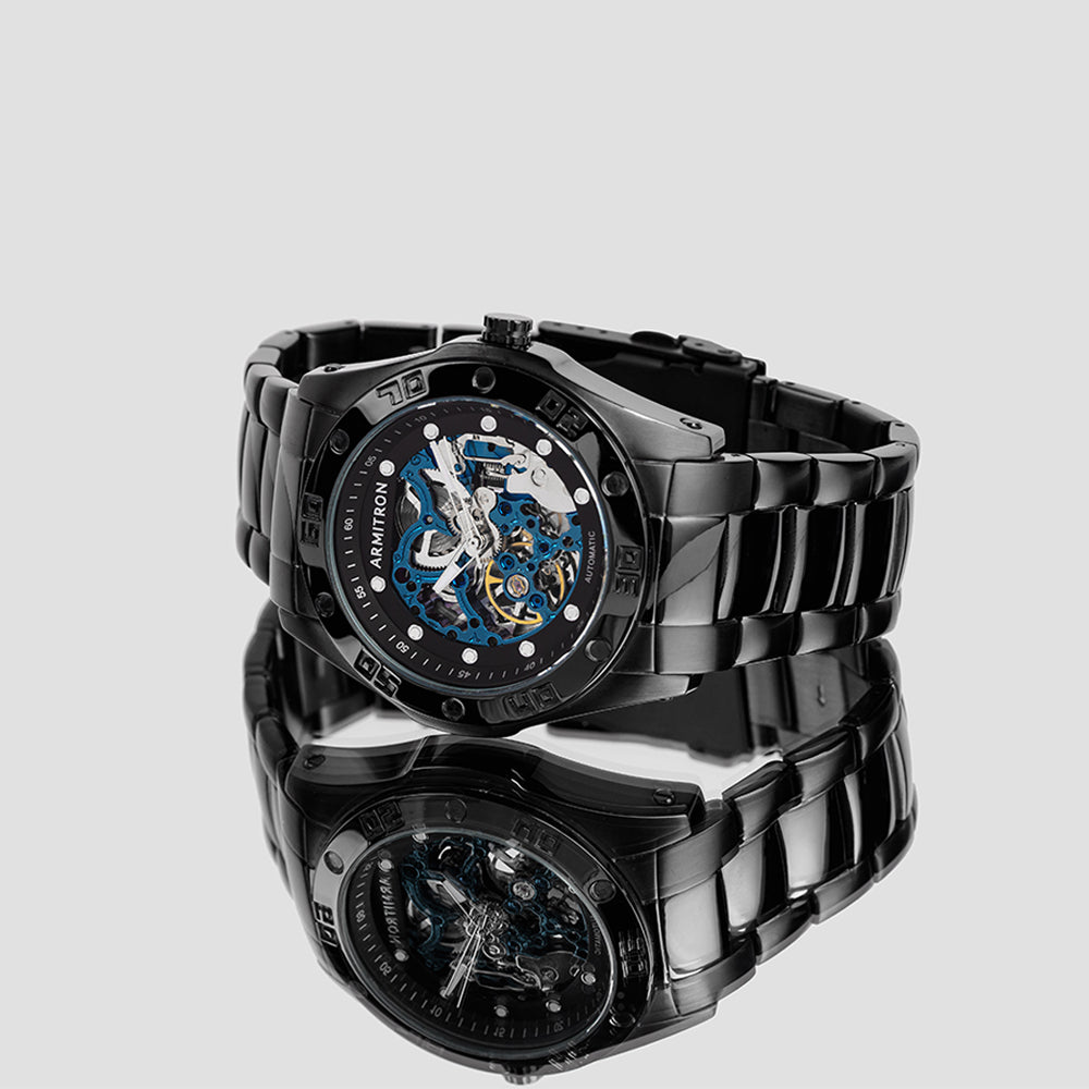 Skeleton™ | 42mm, Black/Black/Blue