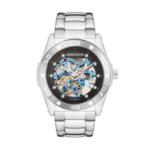 Skeleton™ | 42mm, Silver/Black/Blue